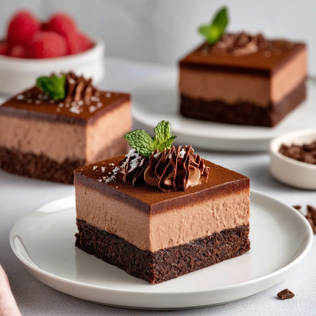 Chocolate Mousse Brownies Dessert