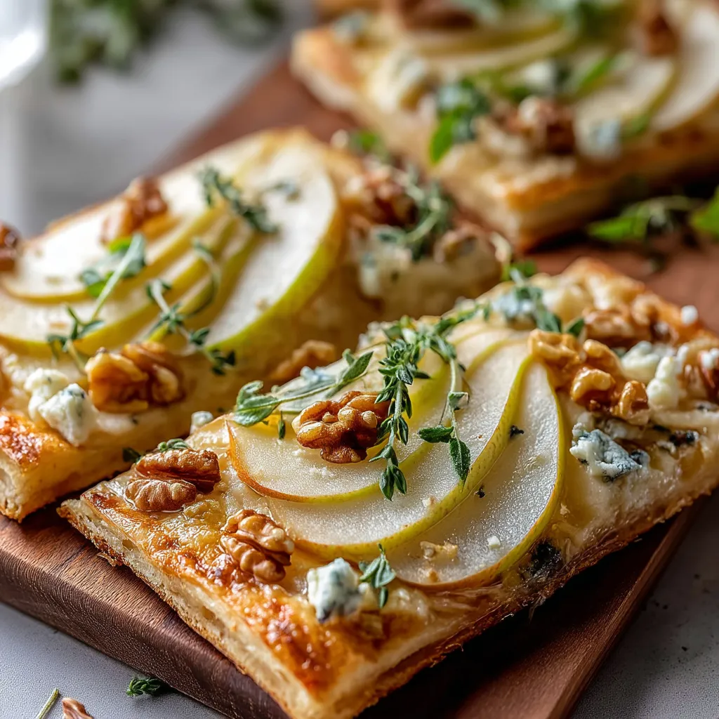Pear and Gorgonzola Flatbread