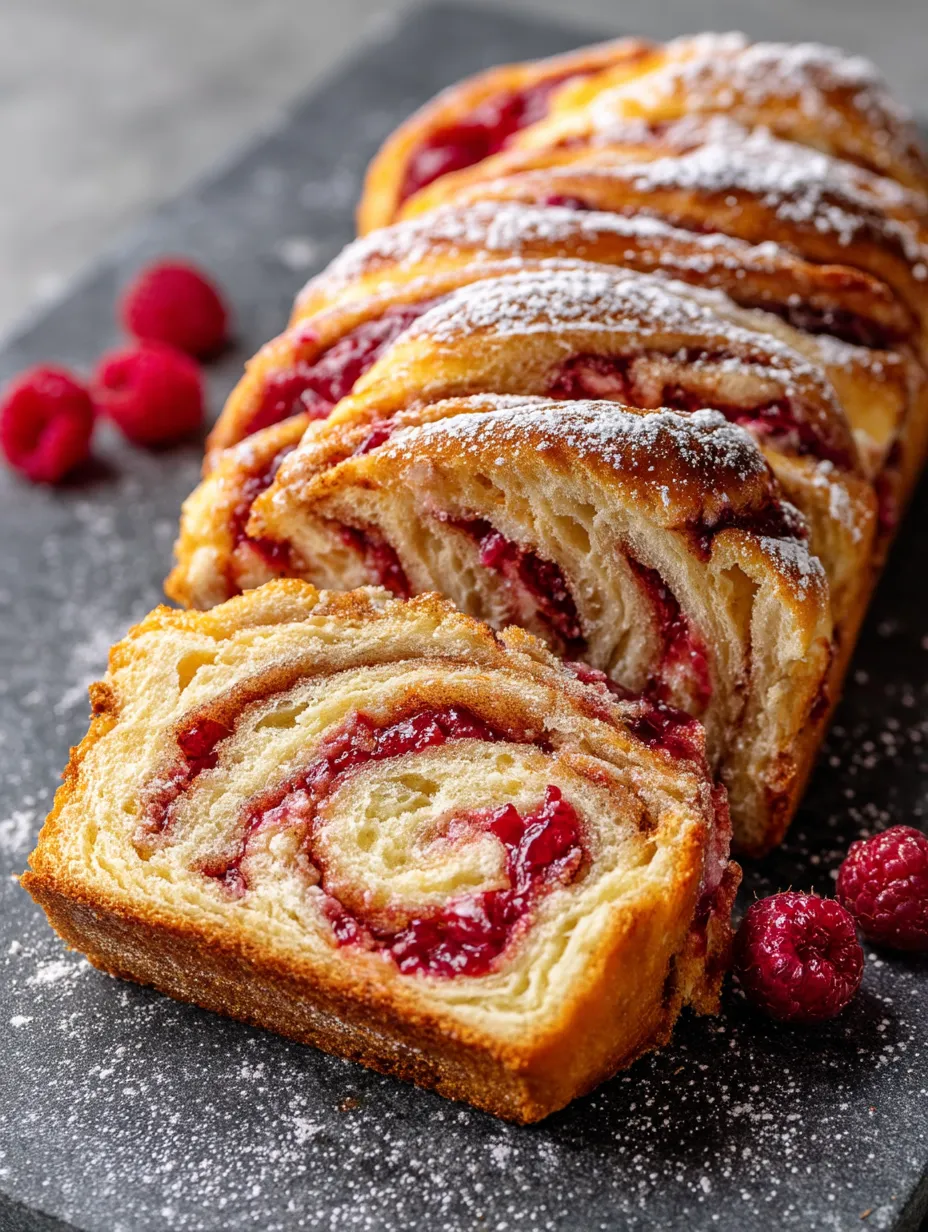 Easy Raspberry Swirl Brioche Loaf Recipe