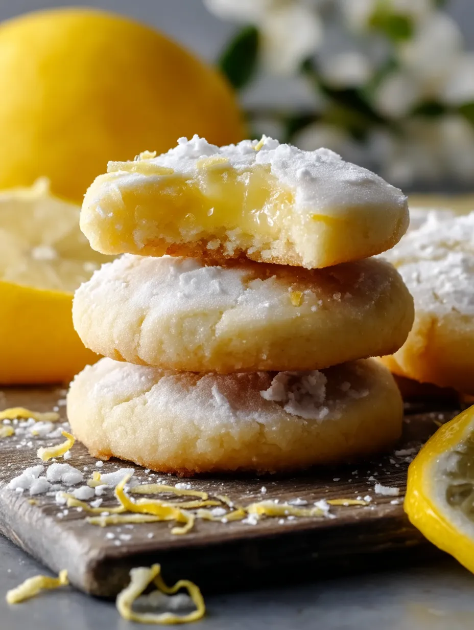 Homemade Zesty Lemon Meltaway Cookies
