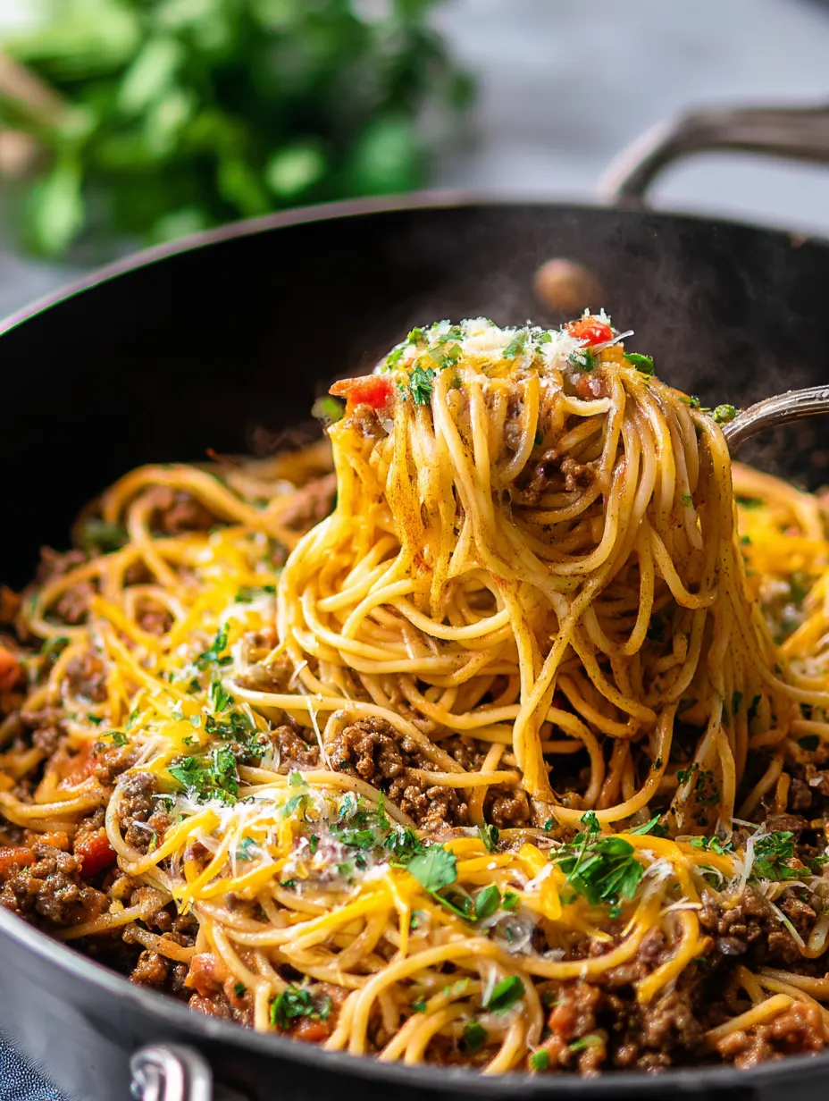 A bowl of spaghetti with meat sauce.