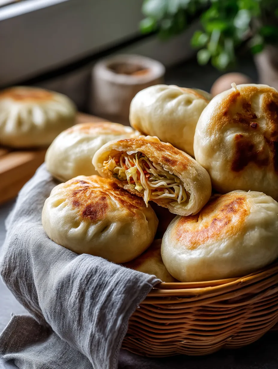 Vegan Pan-Fried Buns Recipe