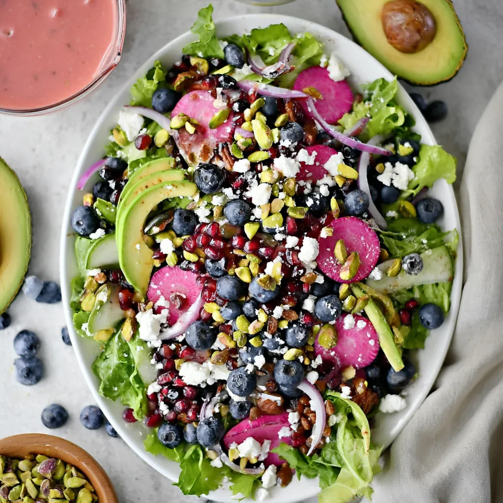 Blueberry Pistachio Spring Salad