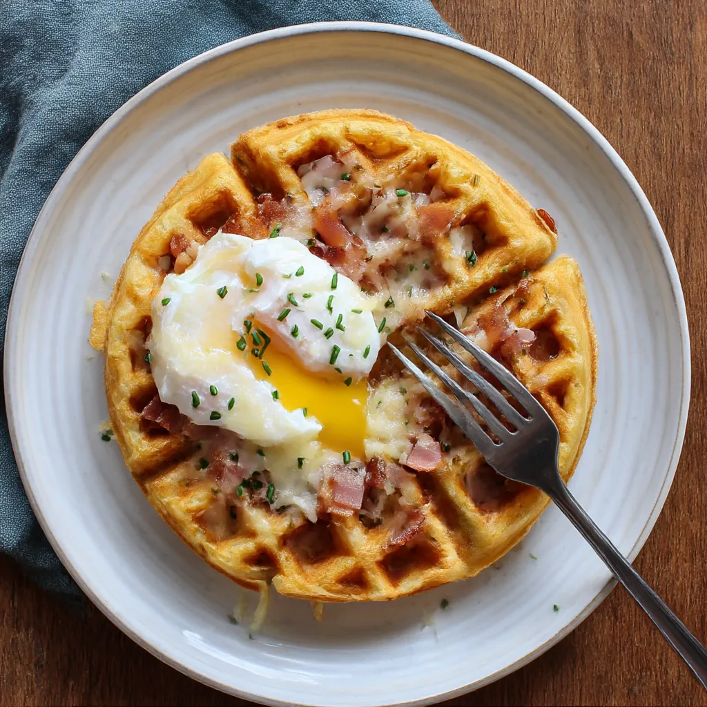 Croque Madame Waffles