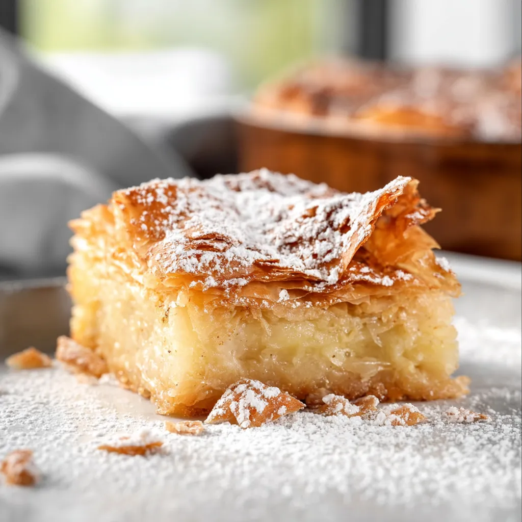 simple Greek Bougatsa recipe.