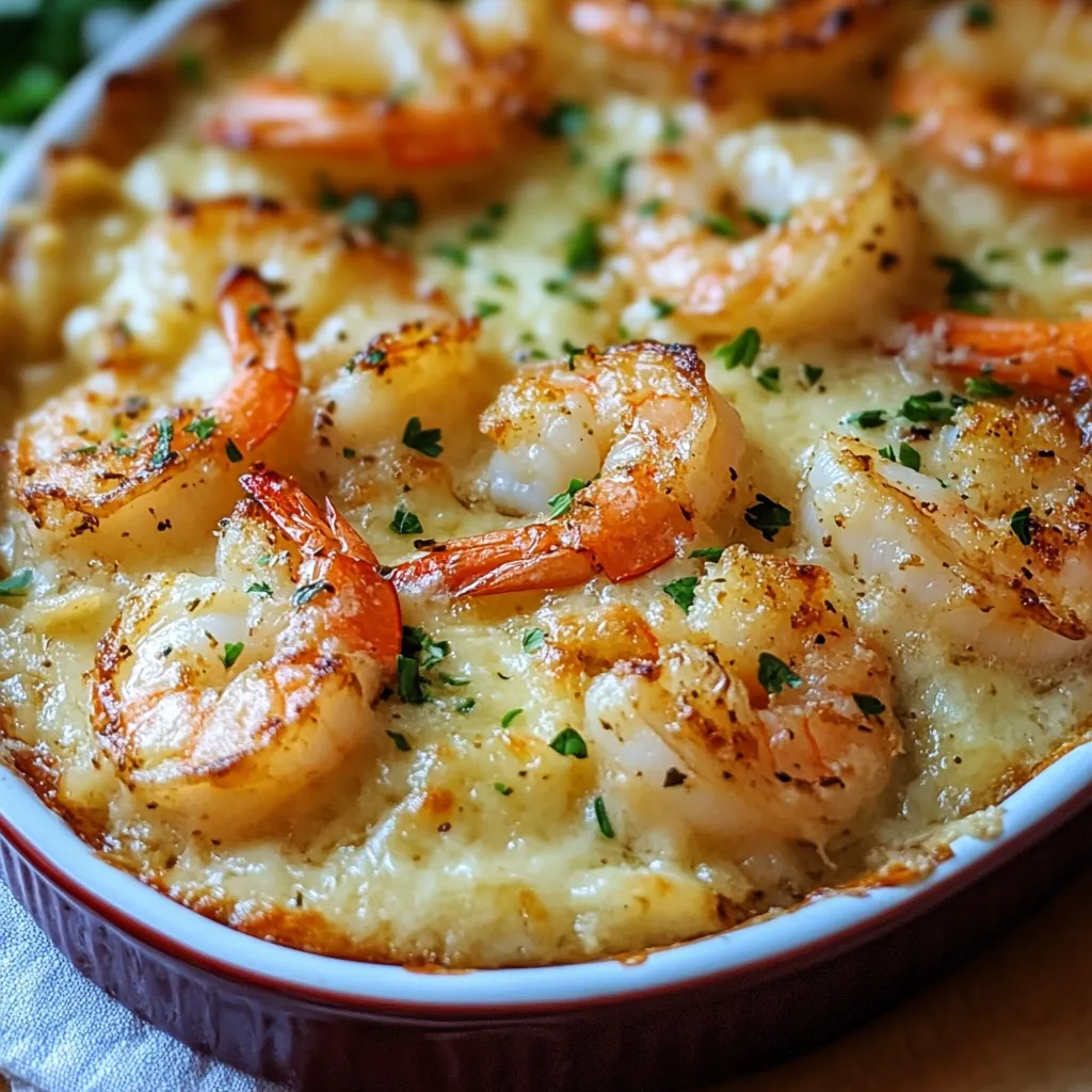Delicious Garlic Shrimp Gratin Recipe