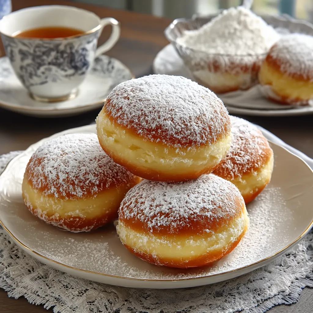 Italian Custard Bomboloni