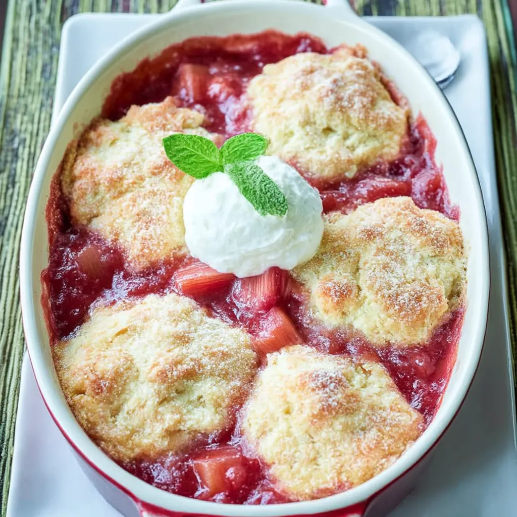 Rhubarb Cobbler Recipe