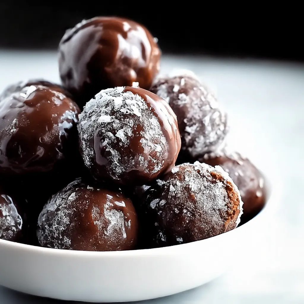 Glazed Chocolate Donut Holes