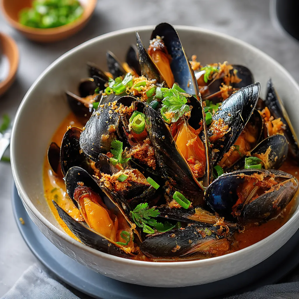 Thai Coconut Mussels
