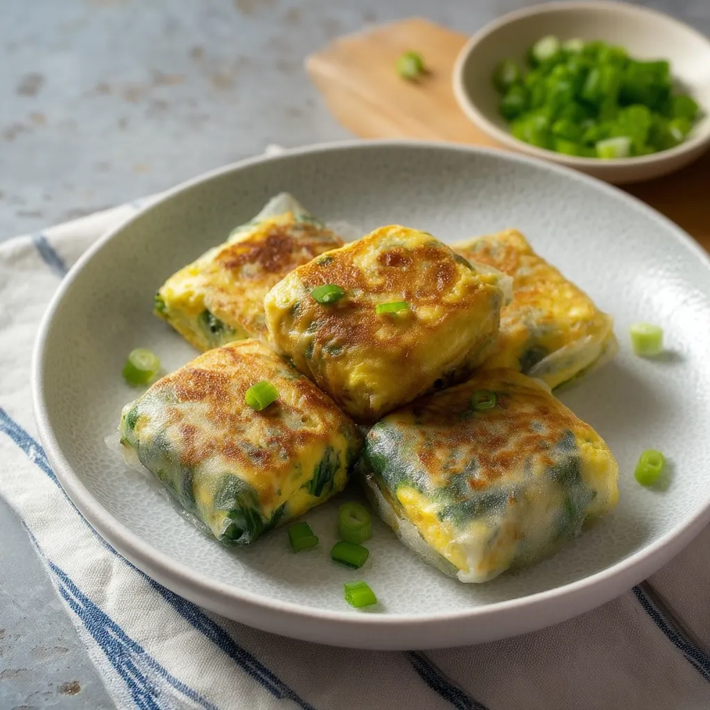 Crispy Egg Rice Wraps