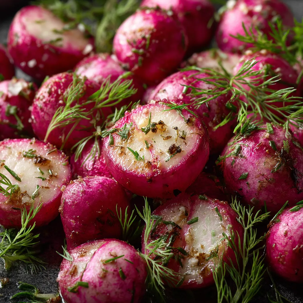 Dill Roasted Radishes