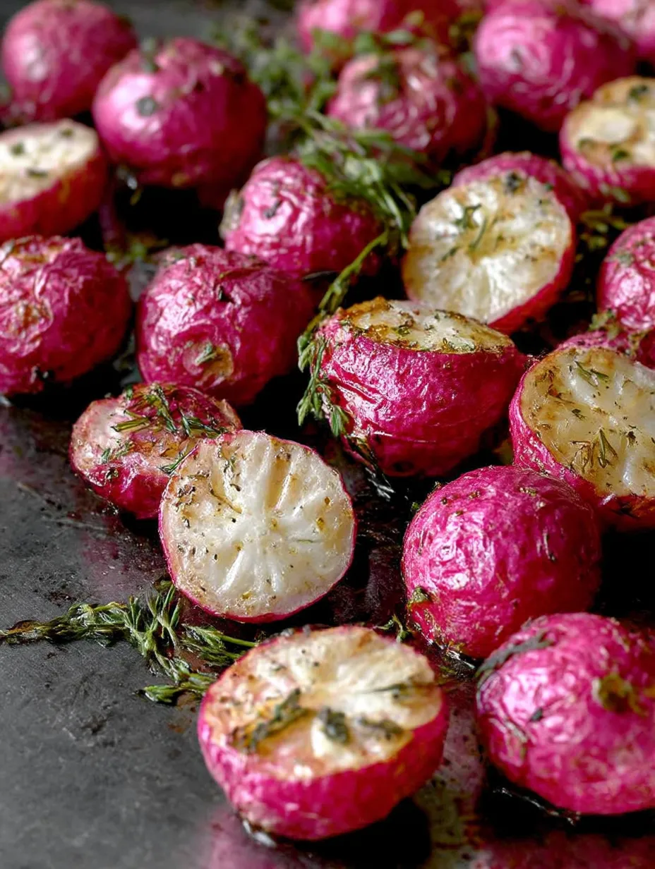 Dill Roasted Radishes Recipe.