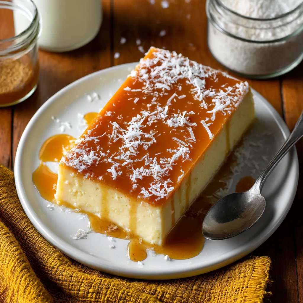 French Antilles Coconut Flan