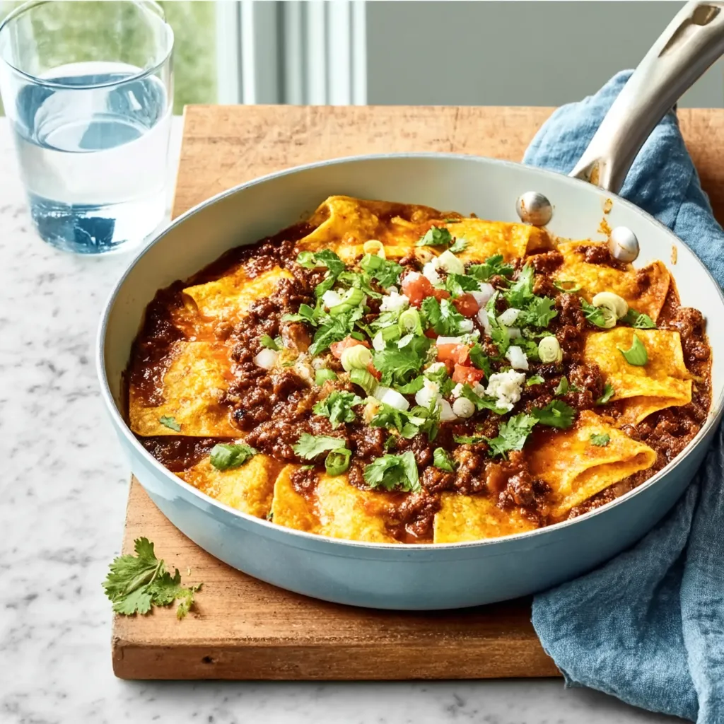 Skillet Beef Enchiladas