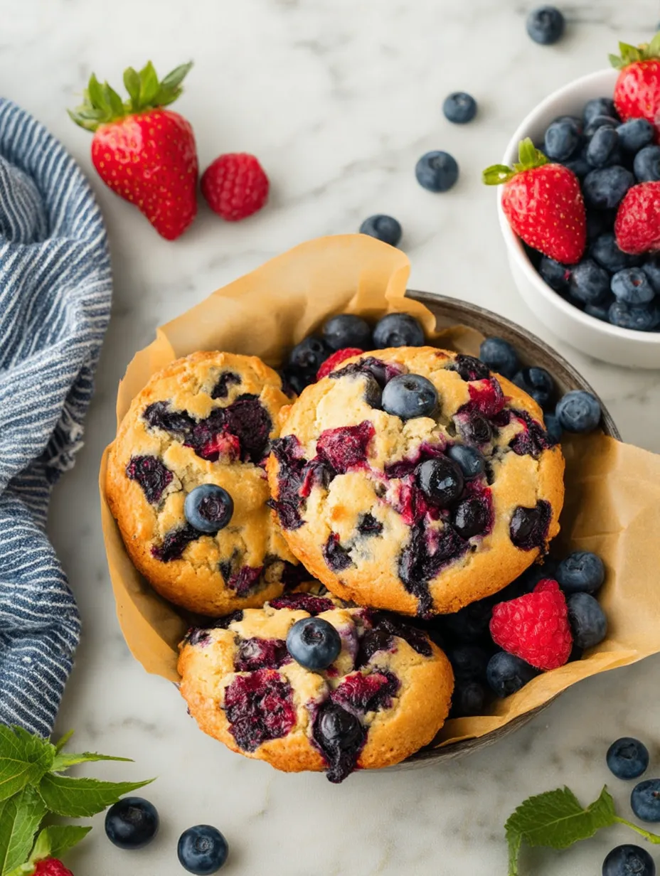 Easy Blueberry Protein Breakfast Pastries.
