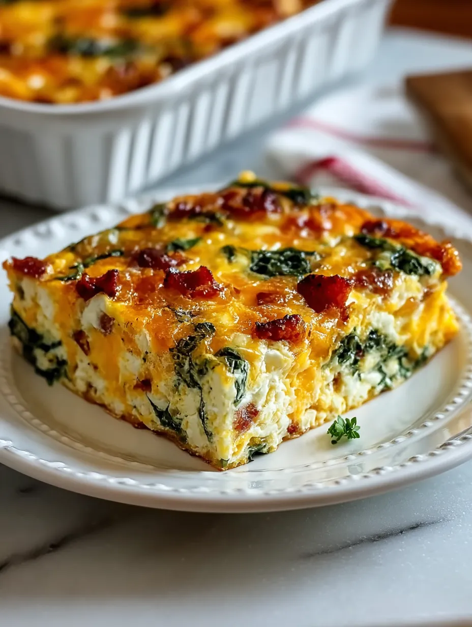 Easy Cottage Cheese Egg Bake .