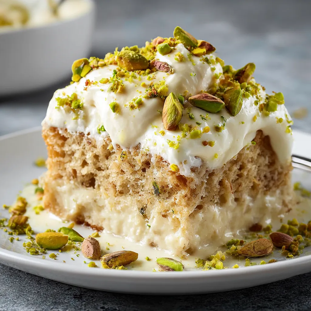Vegan Pistachio Tres Leches