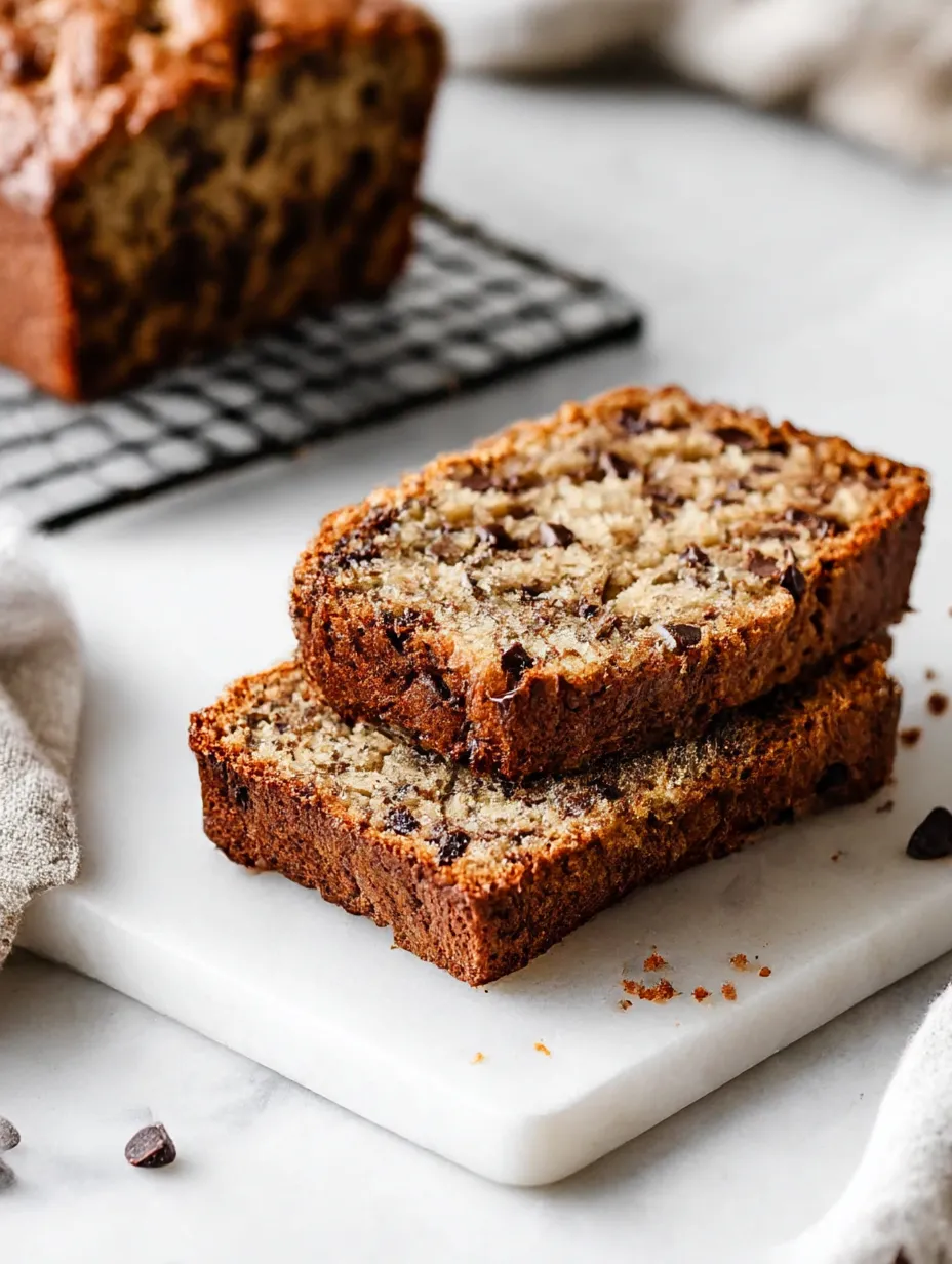 A loaf of bread with chocolate chips on top.