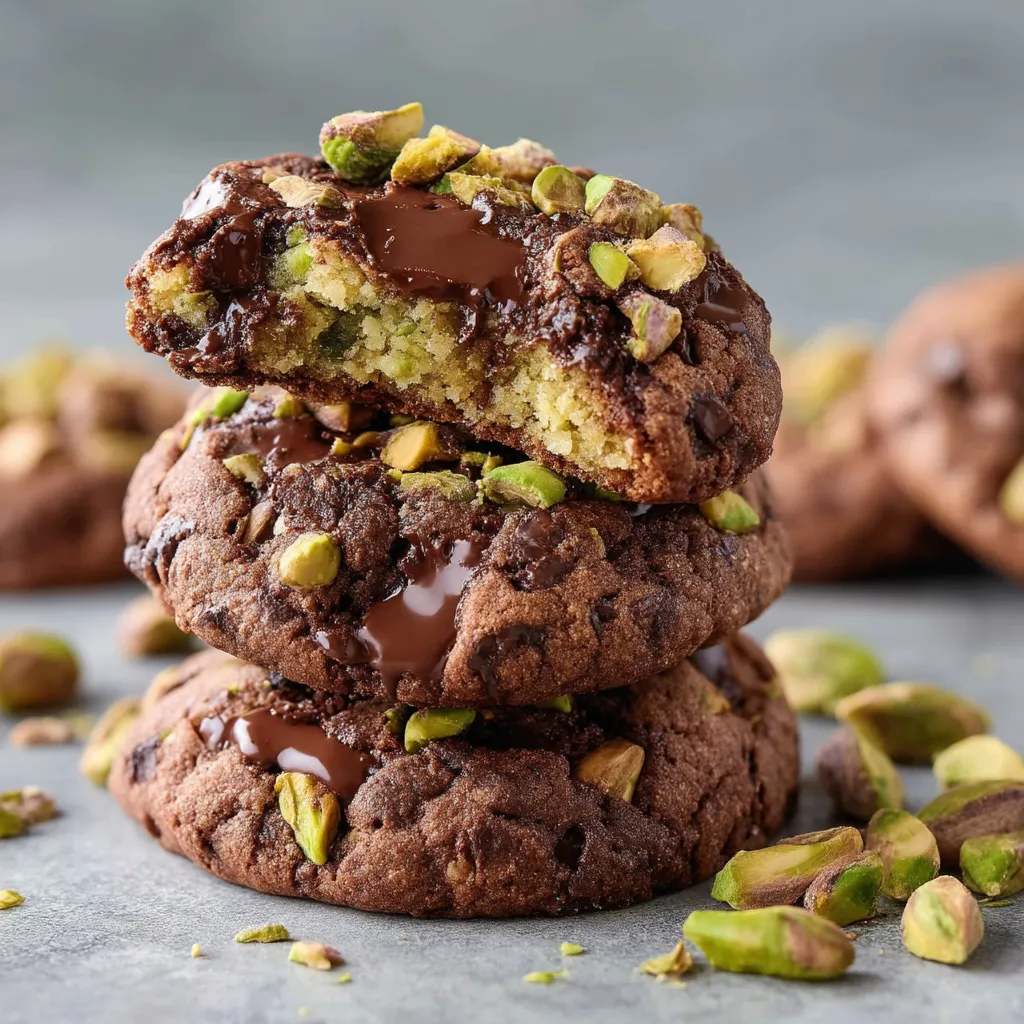 Pistachio Chocolate Cookies