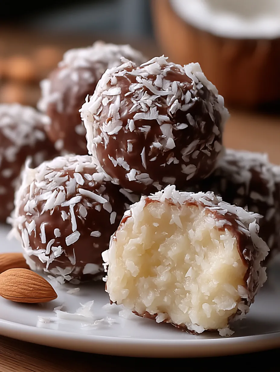 A plate of coconut balls.
