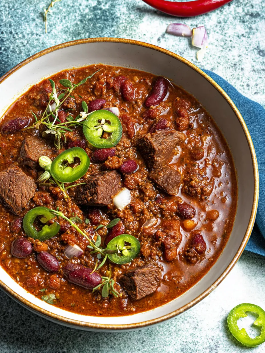 Short Rib and Chorizo Chili.