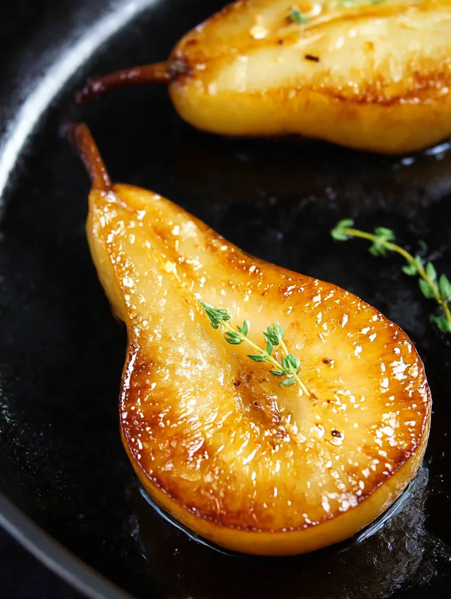 A slice of Roasted Pears.