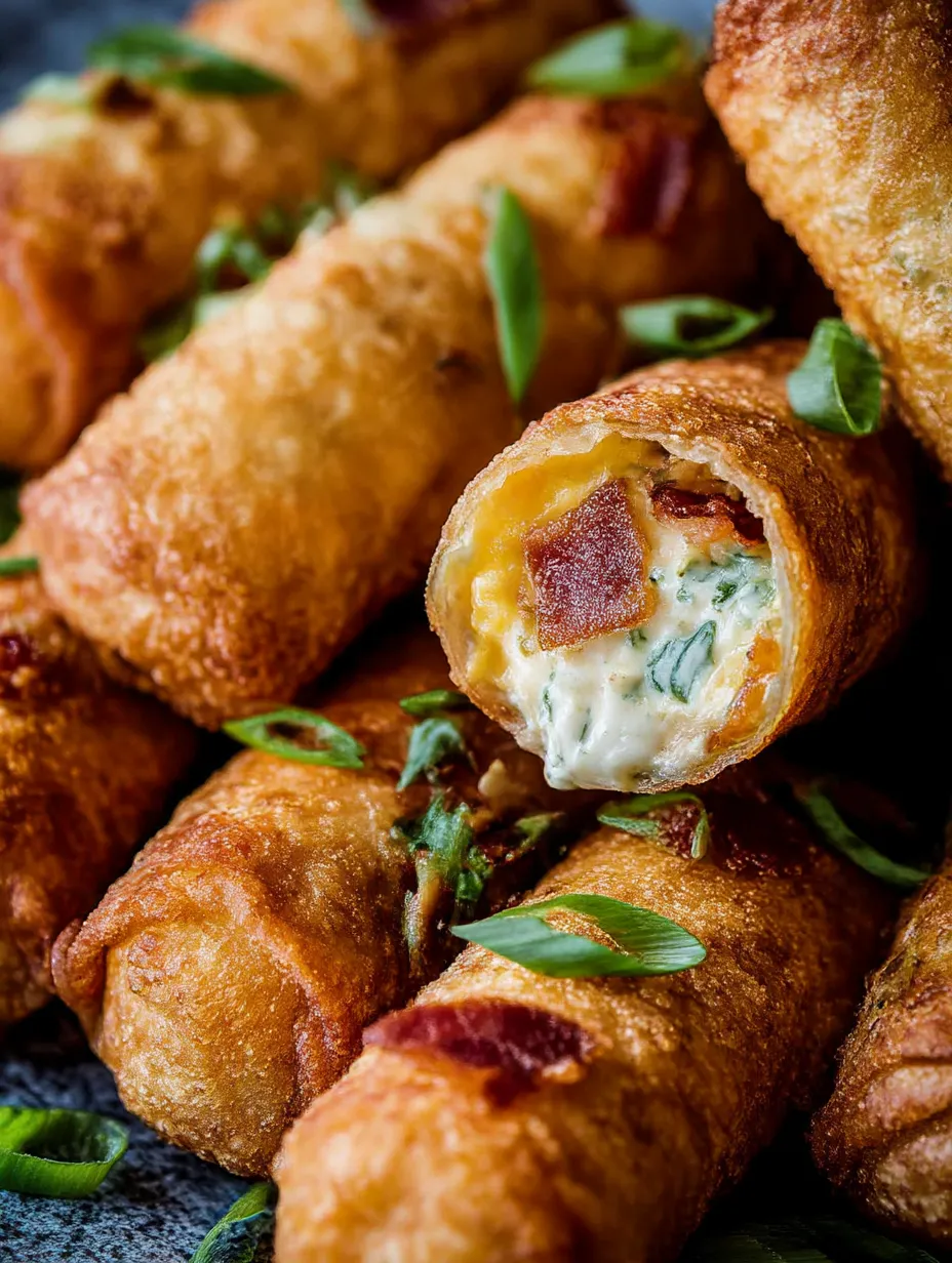 Jalapeno Popper Egg Rolls Recipe.