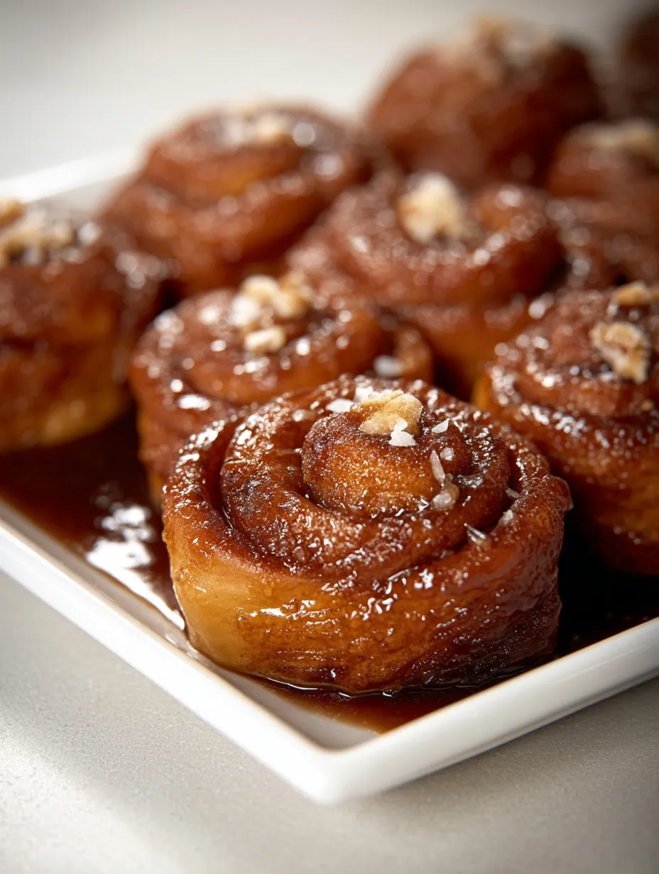 Salted Pretzel Sticky Buns Recipe.