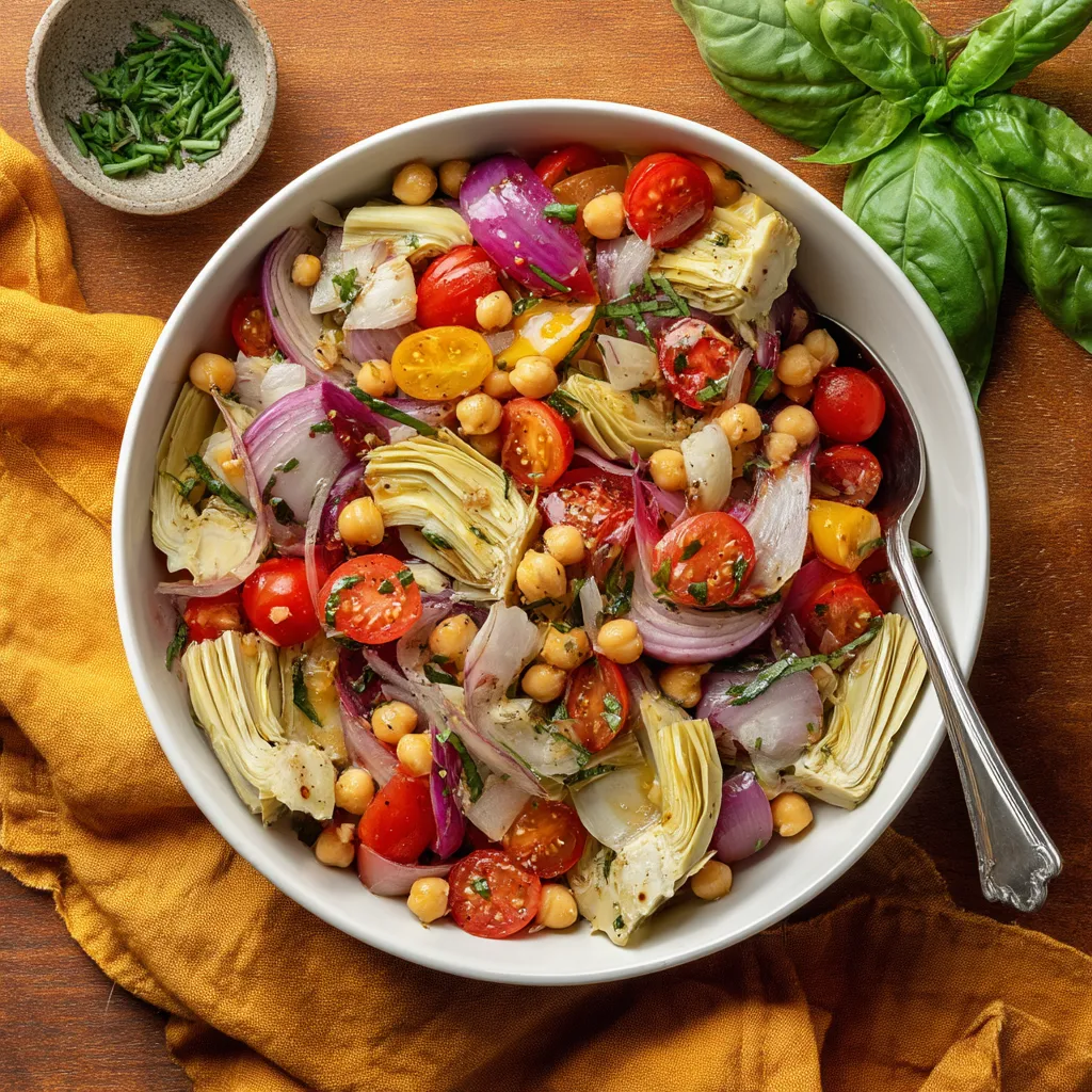 Tuscan Artichoke Tomato Salad