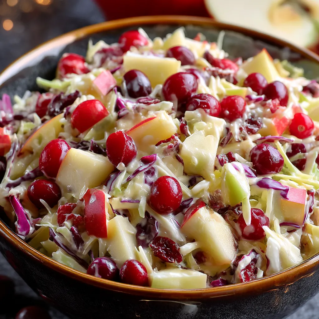 Cranberry Apple Coleslaw