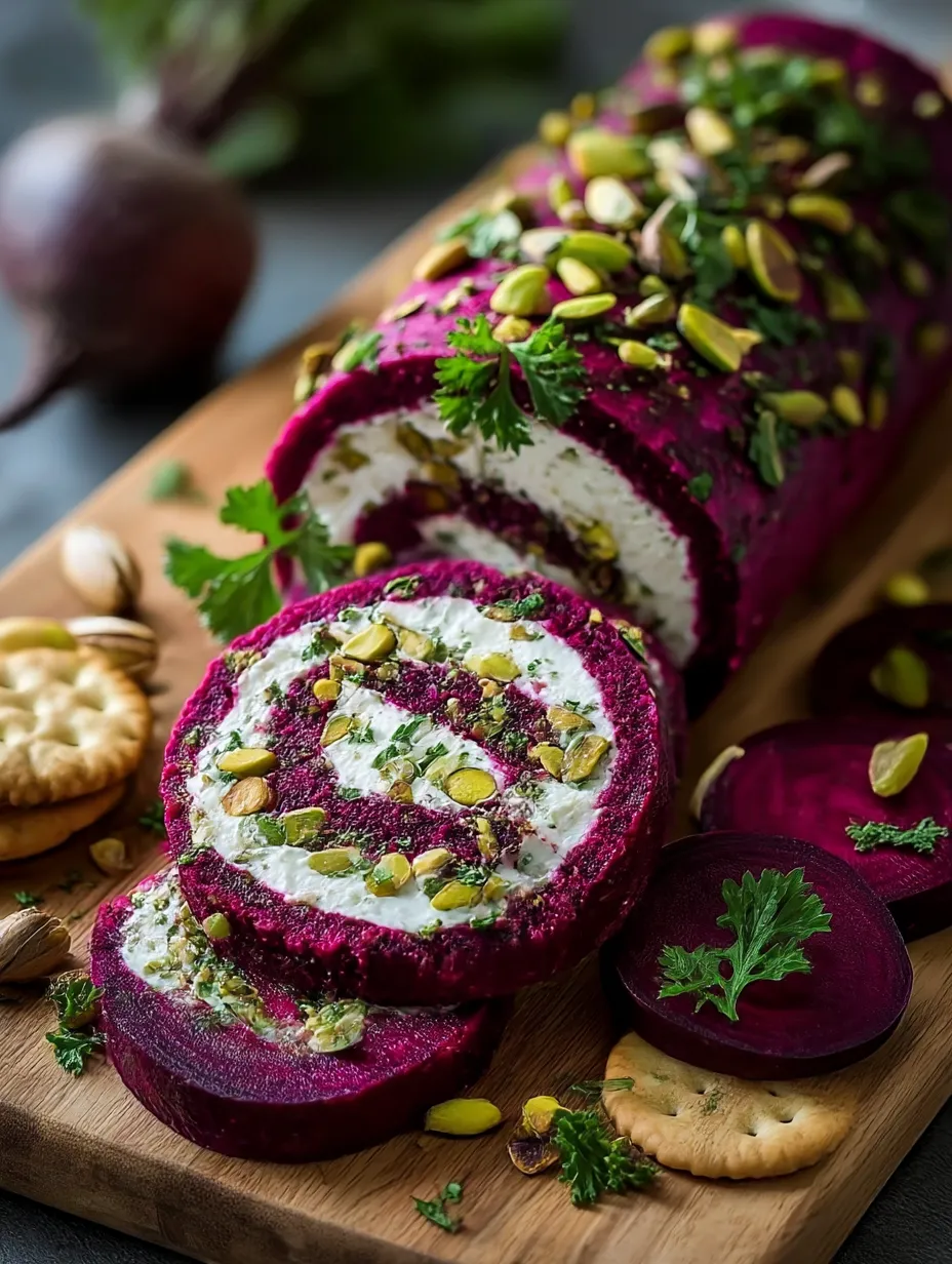 Roasted Beet & Goat Cheese Log Recipe.