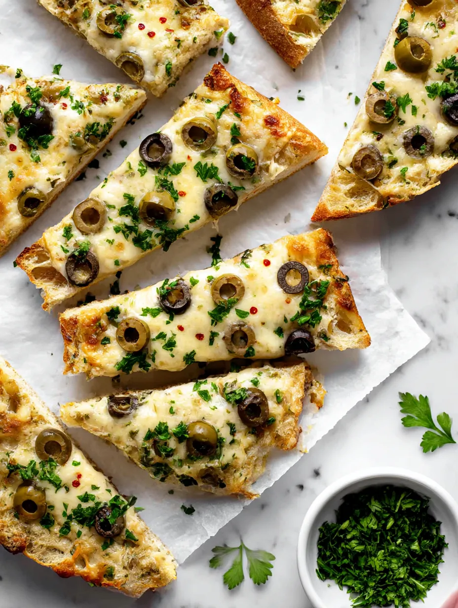 Easy Olive Cheese Bread.