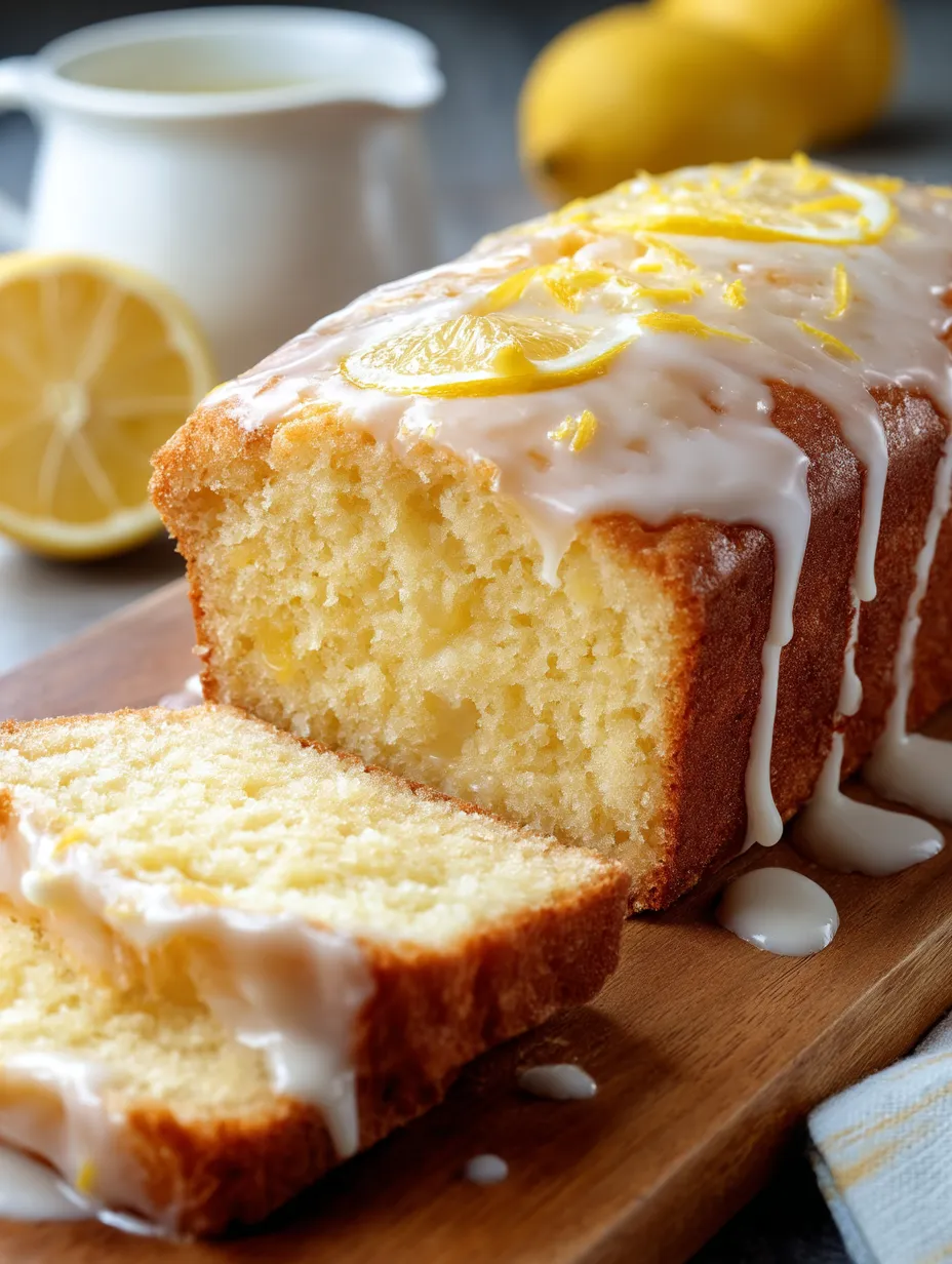 A Slice of Starbucks Copycat Lemon Loaf.