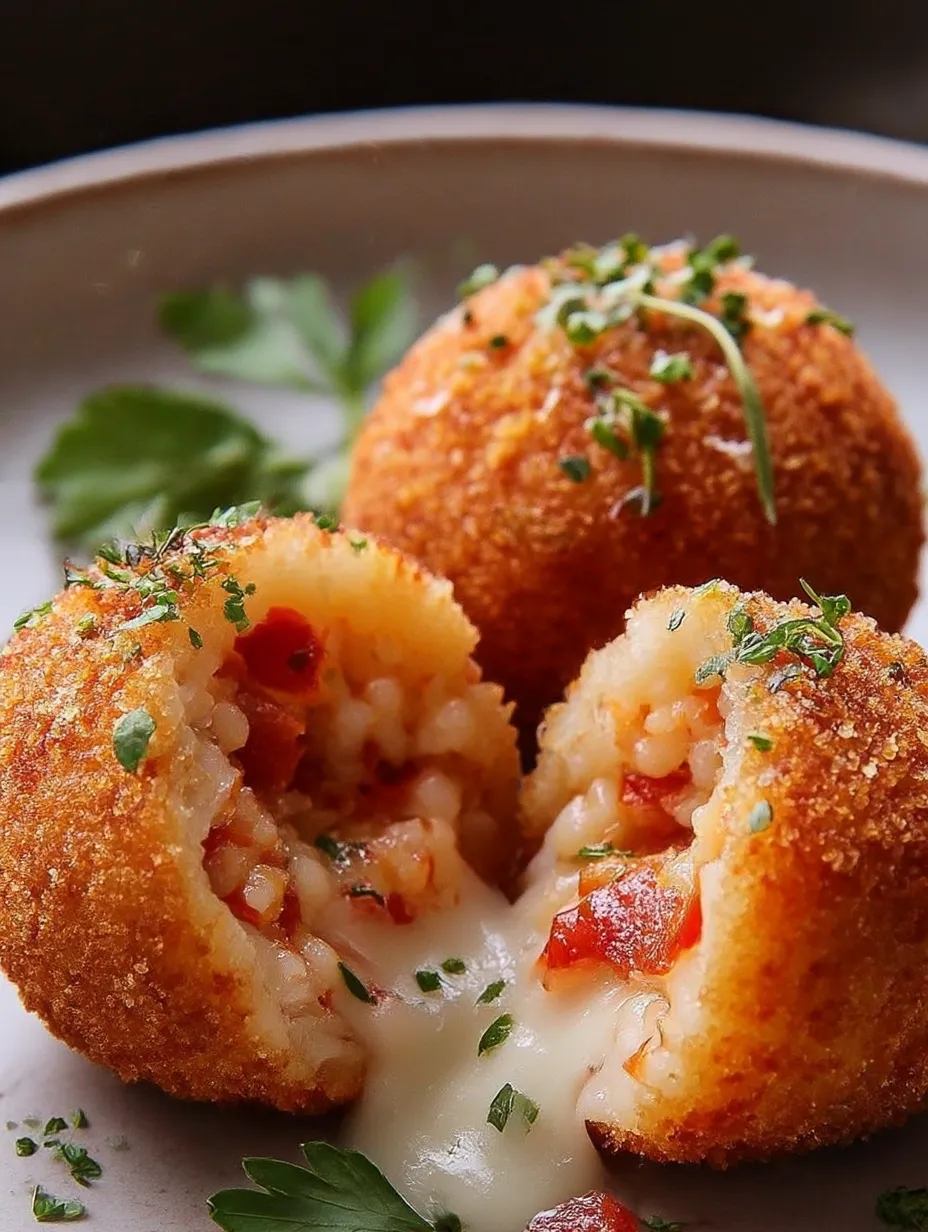 A plate of Michael Symon’s Arancini.