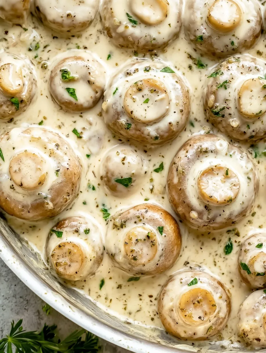 A plate of mushrooms covered in cheese.