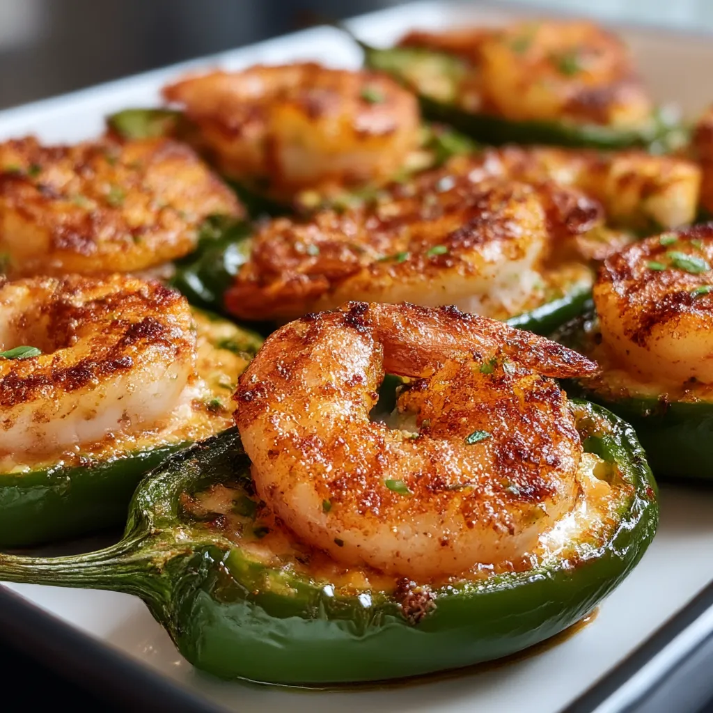 Fiery Cajun Shrimp Stuffed Jalapeños