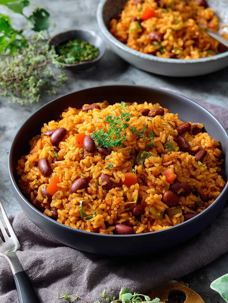 Easy Spanish Rice And Beans.