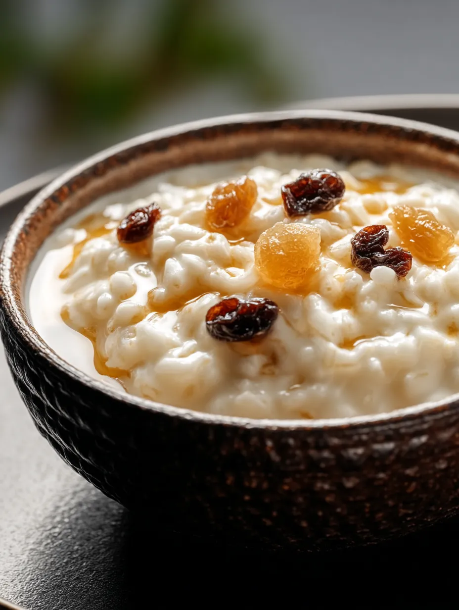 A bowl of Gordon Ramsay Rice Pudding.