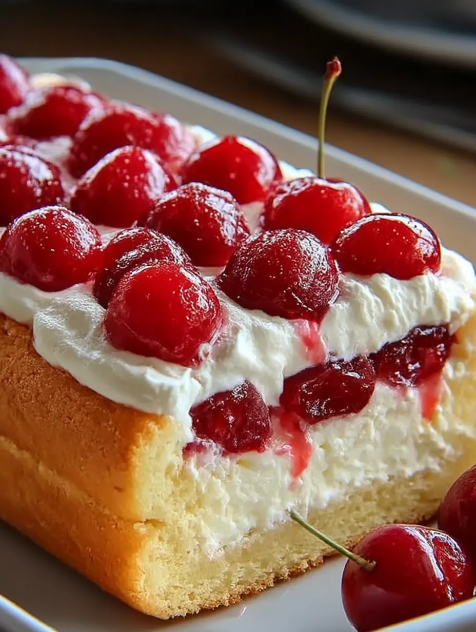A slice of Twinkie Pudding Cake.