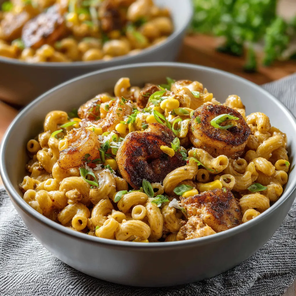 Blackened Shrimp Cavatappi