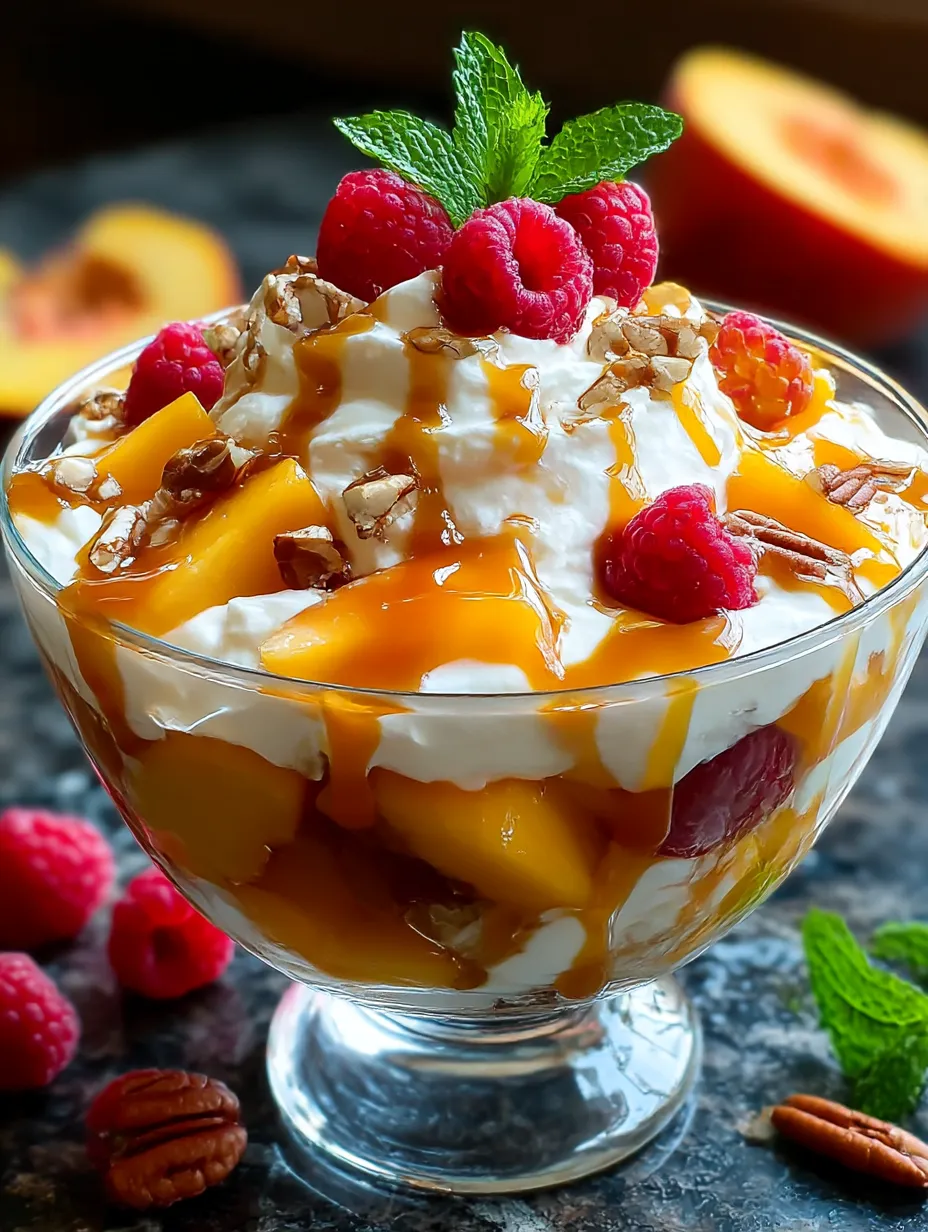 Millionaire Peach Salad.