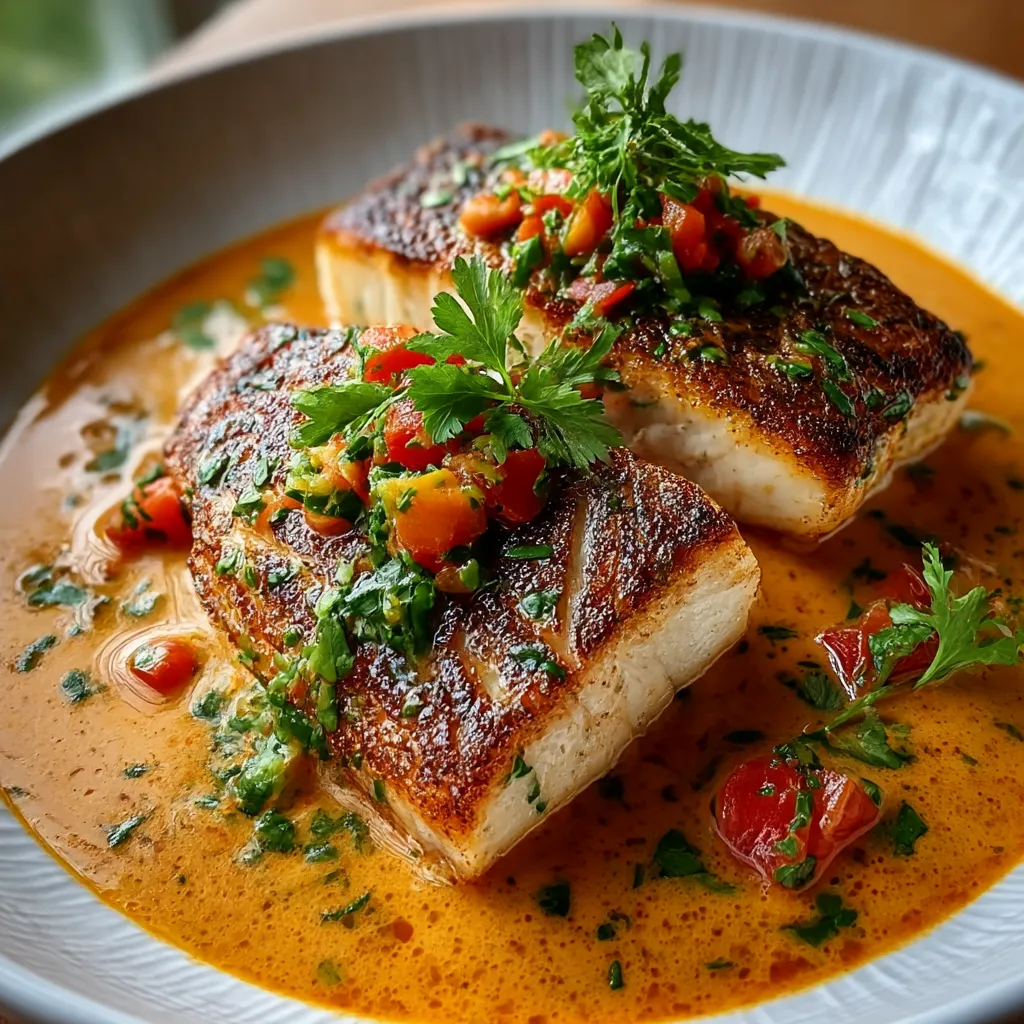 Red Snapper with Creamy Creole Sauce