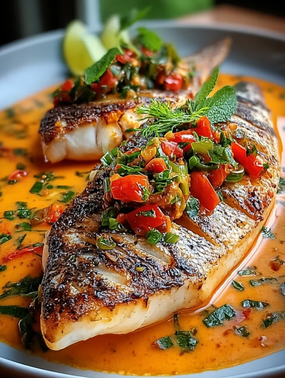 Red Snapper with Creamy Creole Sauce Recipe.