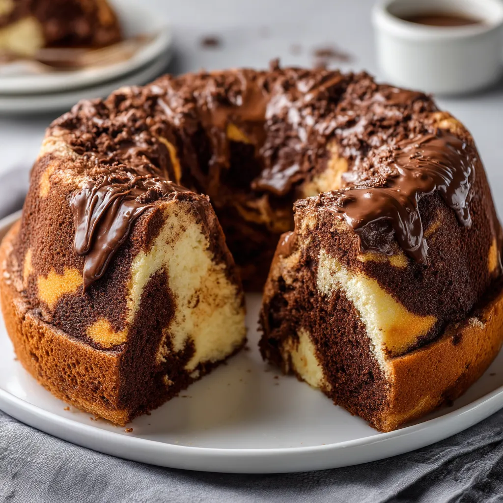 Double Chocolate Ricotta Marble Cake
