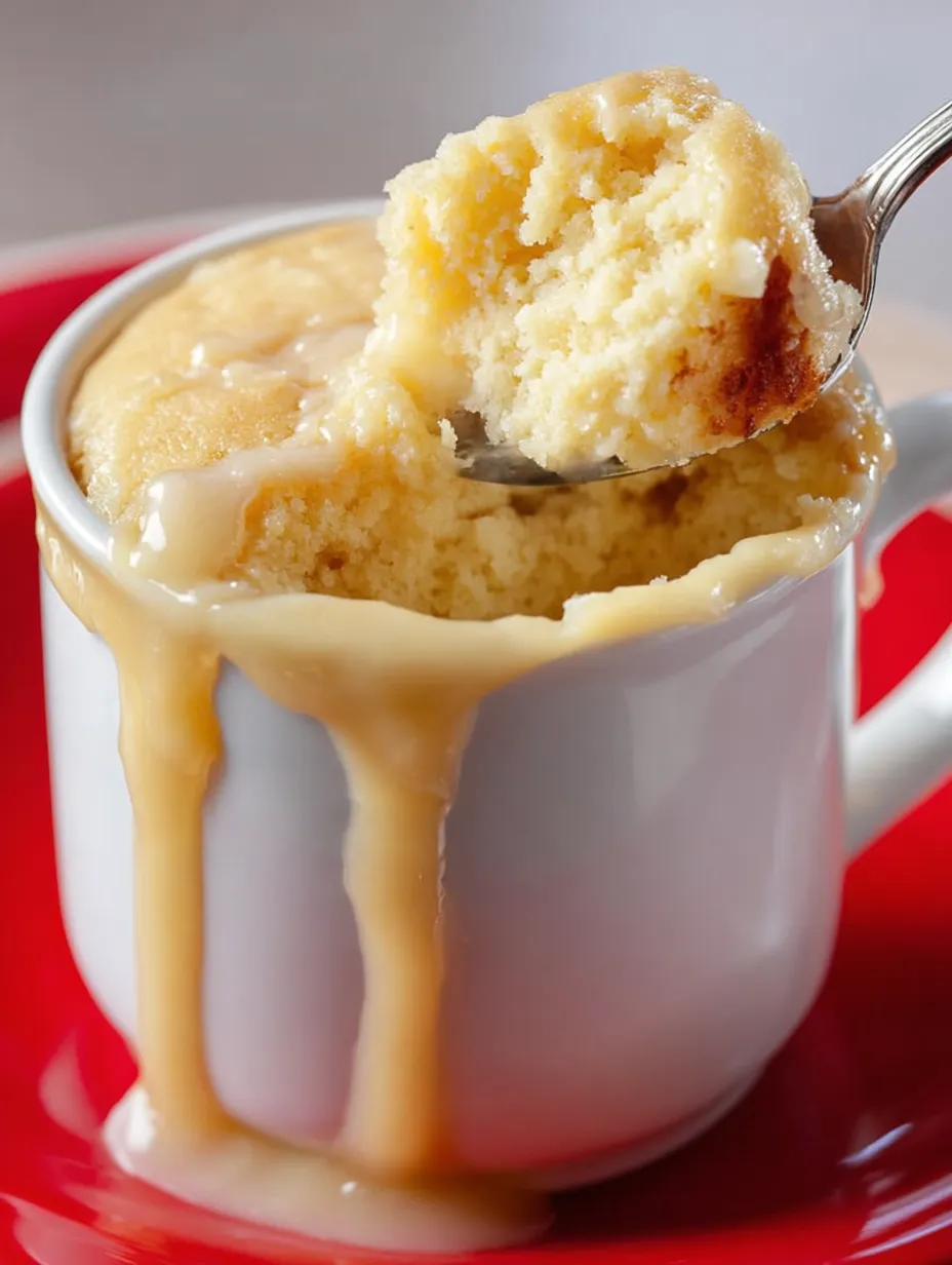 Easy Glaze Donut Mug Cake.