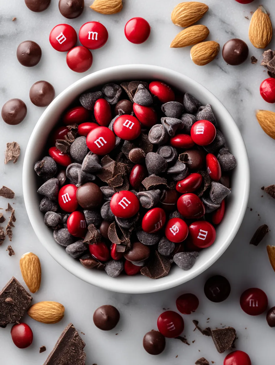 A bowl of Vampire Bite Trail Mix.
