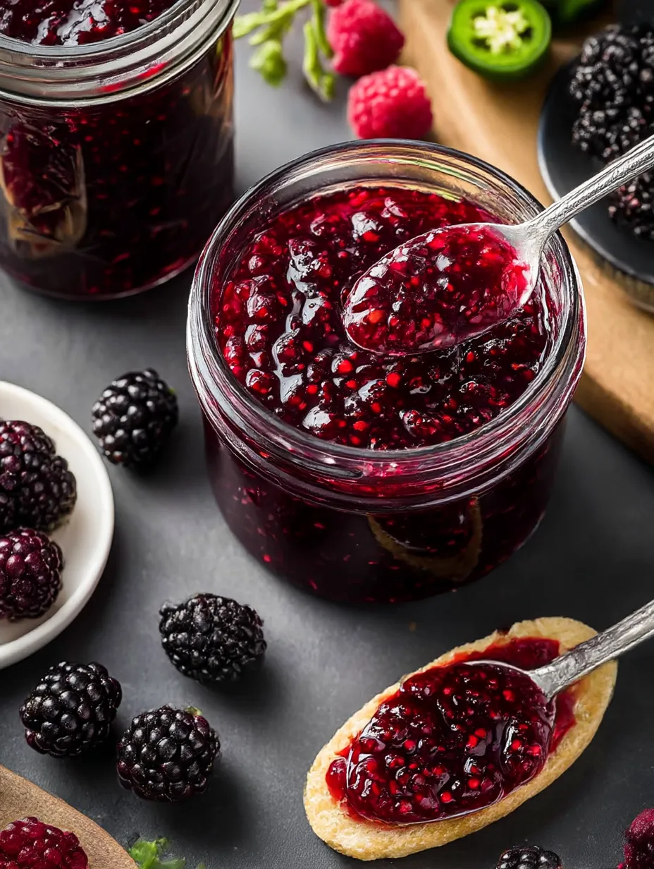 Blackberry Jalapeno Jam Recipe.