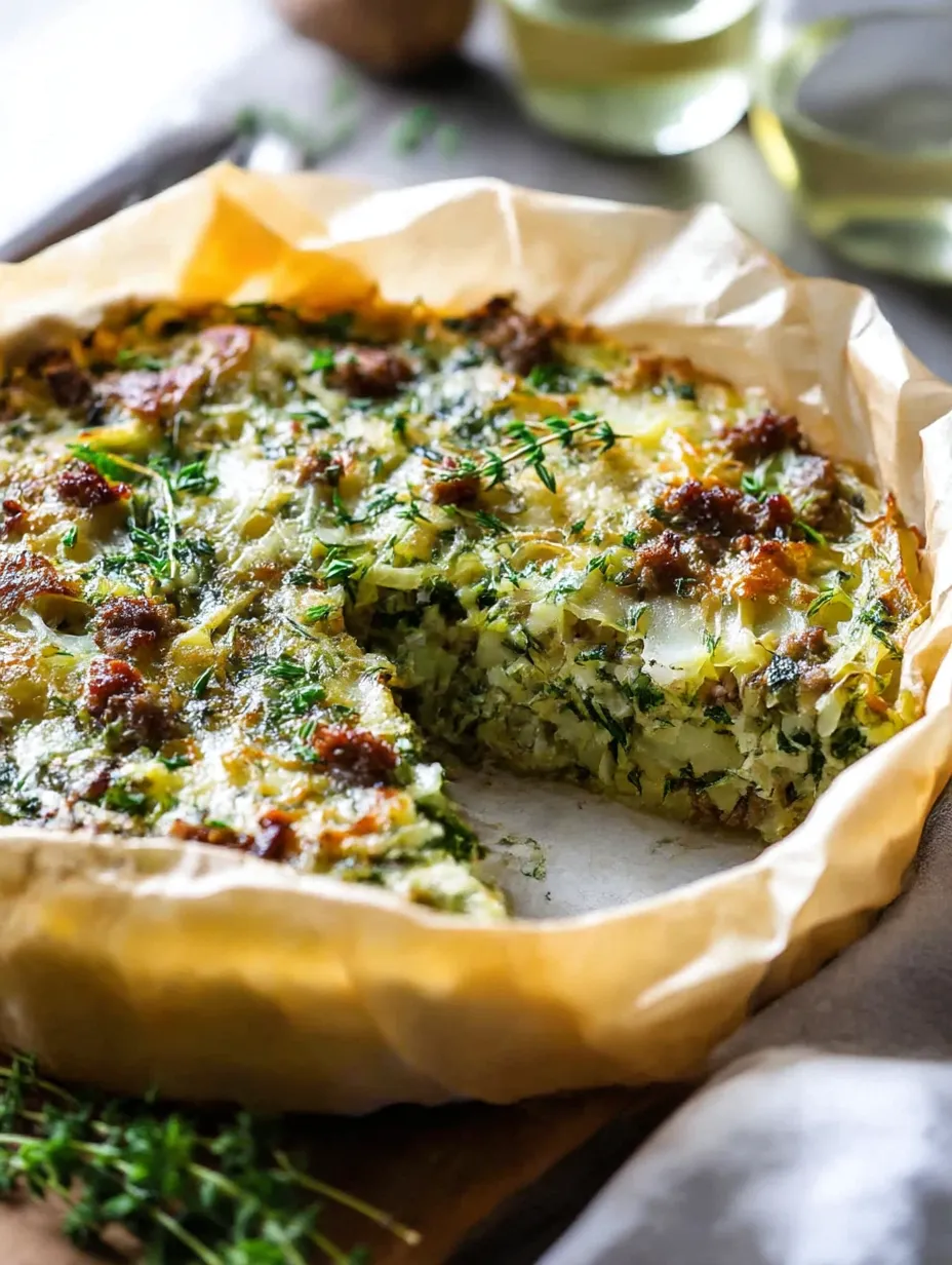 Sausage Potato Pie.