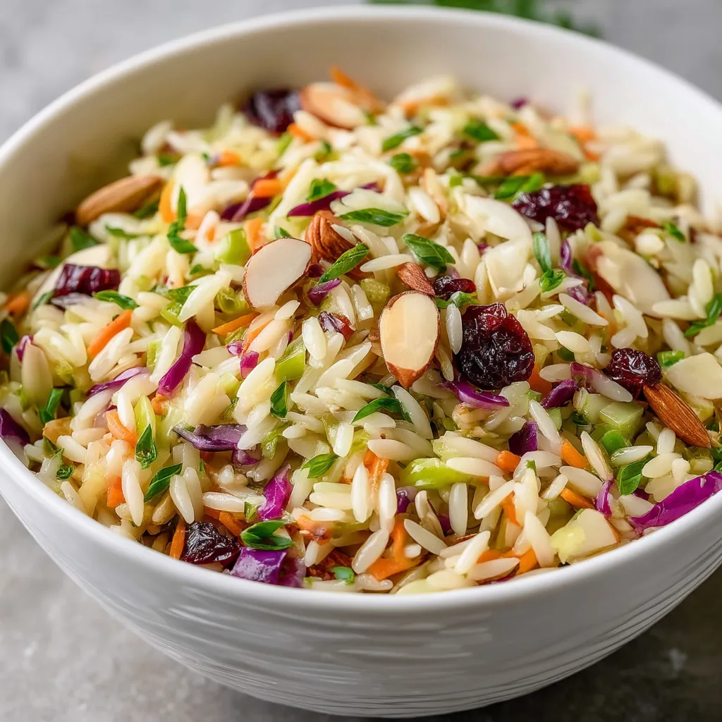 Coleslaw Orzo Salad.